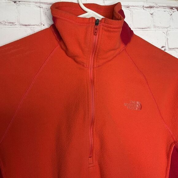 The North Face Sweater Womens Large Mock Neck Half Zip Pullover Fleece Hiking‎ - Picture 6 of 8